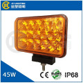 Super Bright Epistar Amber Color 45W LED Driving Light Hi/Low Beam Working Fog Light Head Lamp for Off Road, Jeep, UTV, Cars